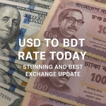 Generate a high-quality, relevant image prompt for an article about: USD to BDT Rate Today: Stunning