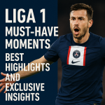 Generate a high-quality, relevant image prompt for an article about: Liga 1 Must-Have Moments: Best