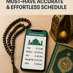 Generate a high-quality, relevant image prompt for an article about: Prayer Times Guide: Must-Have A