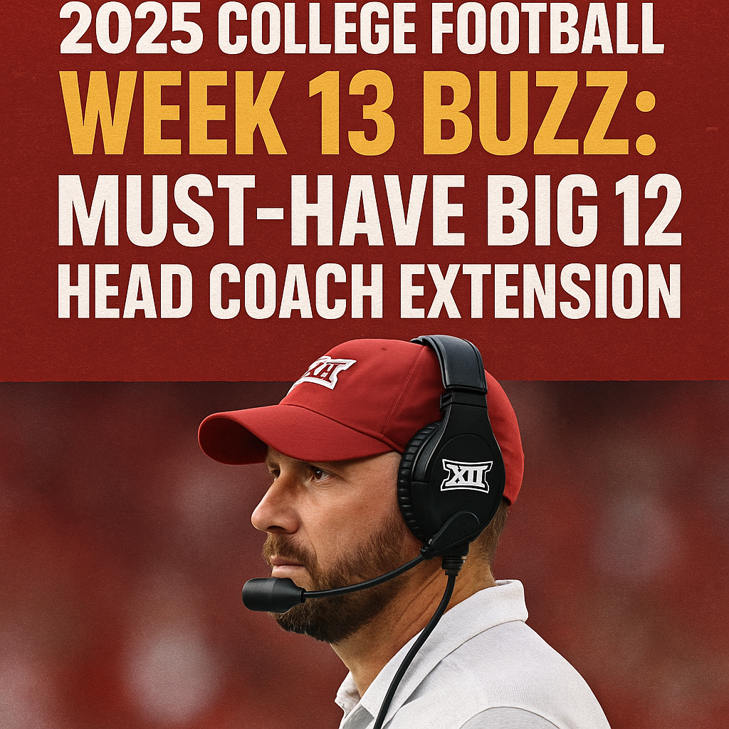 Generate a high-quality, relevant image prompt for an article about: 2025 College Football Week 13 B