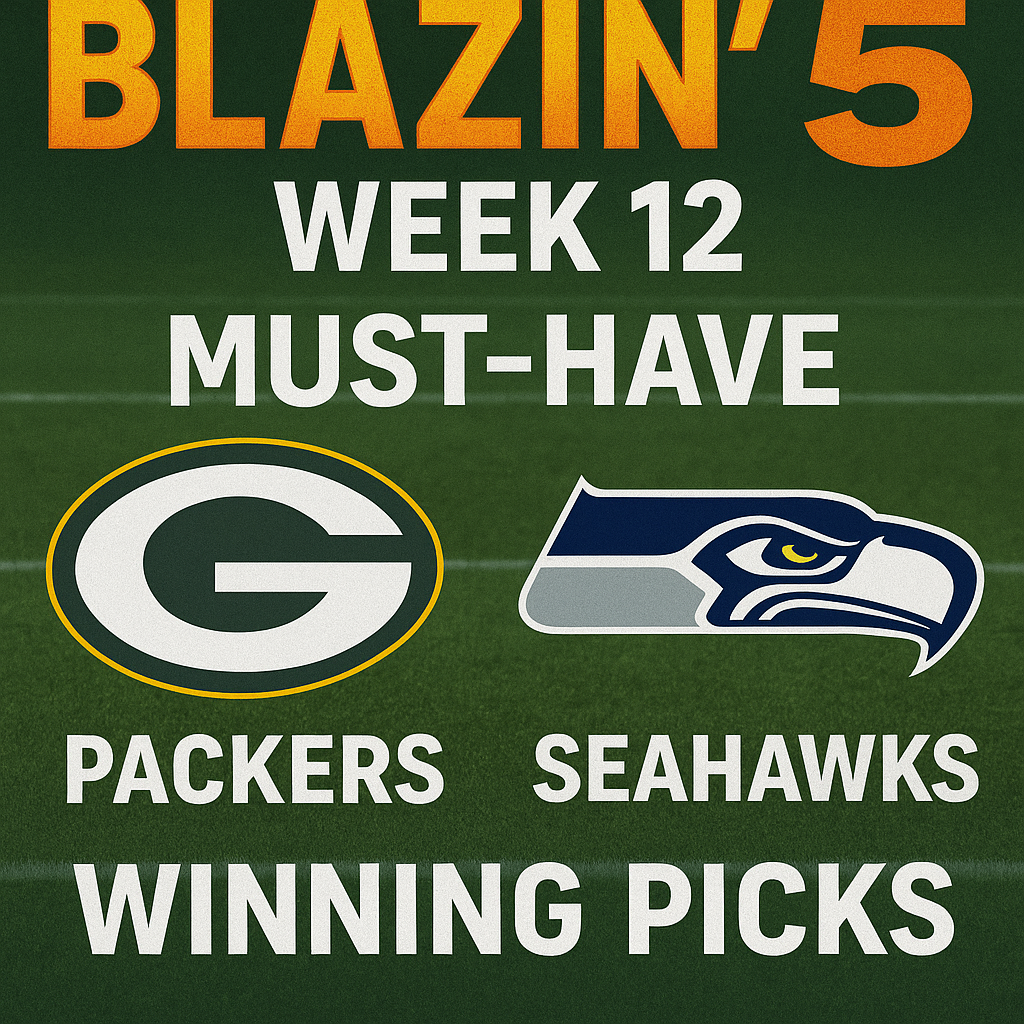 Generate a high-quality, relevant image prompt for an article about: Blazin 5’ Week 12: Must-Have