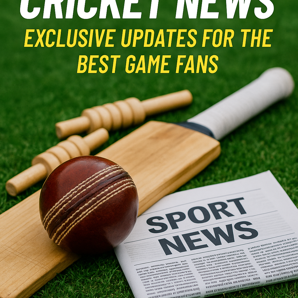 Generate a high-quality, relevant image prompt for an article about: Cricket News: Exclusive Updates
