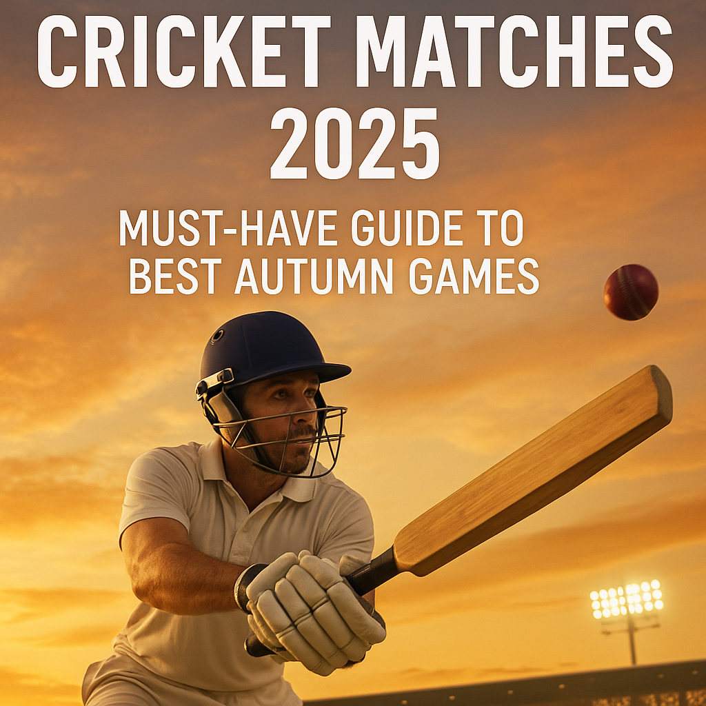 Generate a high-quality, relevant image prompt for an article about: Exciting Cricket Matches 2025: