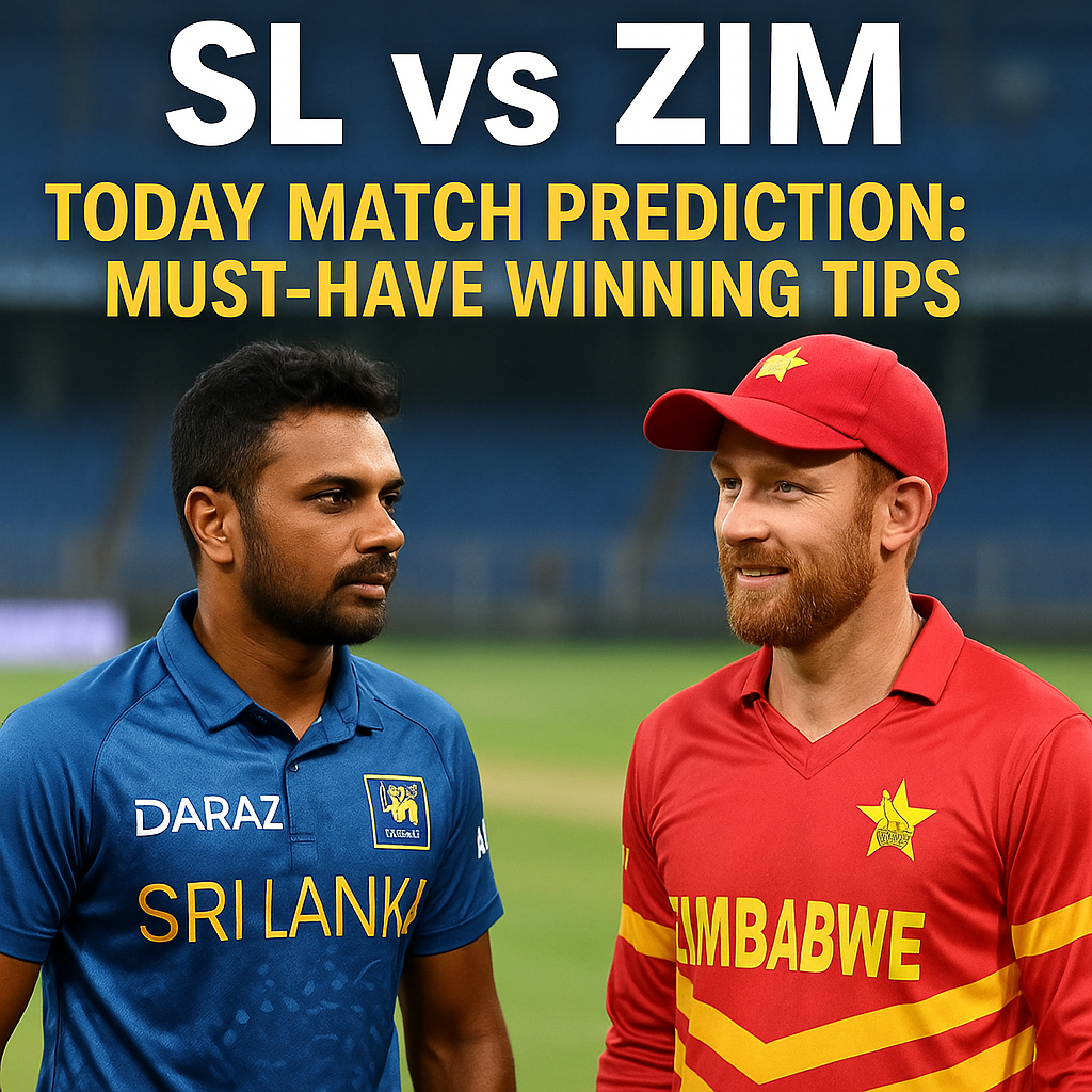 Generate a high-quality, relevant image prompt for an article about: SL vs ZIM Today Match Predictio