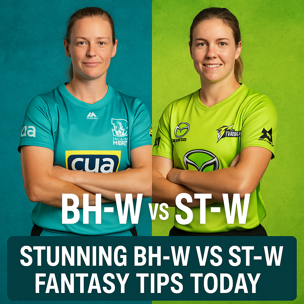 Generate a high-quality, relevant image prompt for an article about: WBBL Match Prediction: Stunning