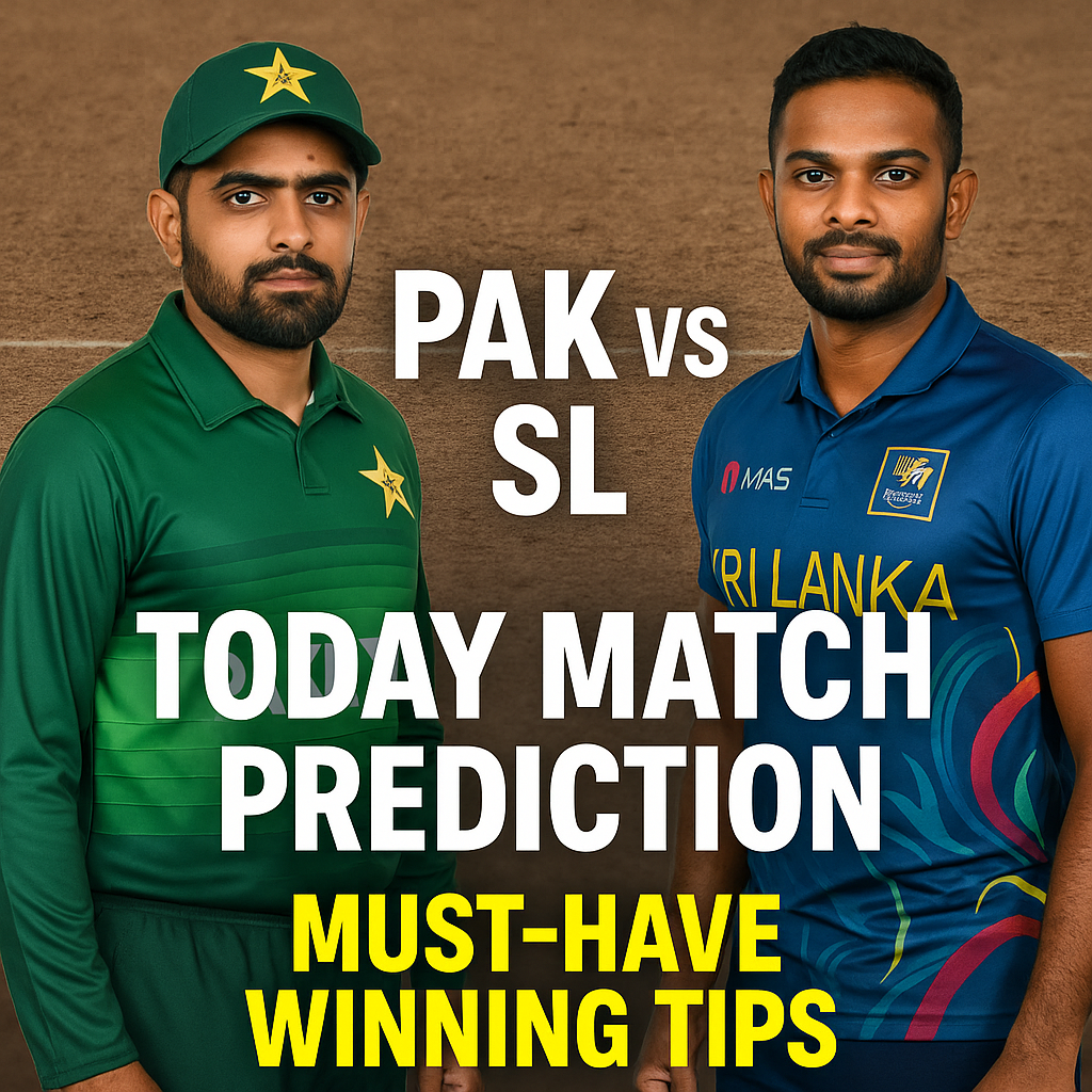 Generate a high-quality, relevant image prompt for an article about: PAK vs SL Today Match Predictio