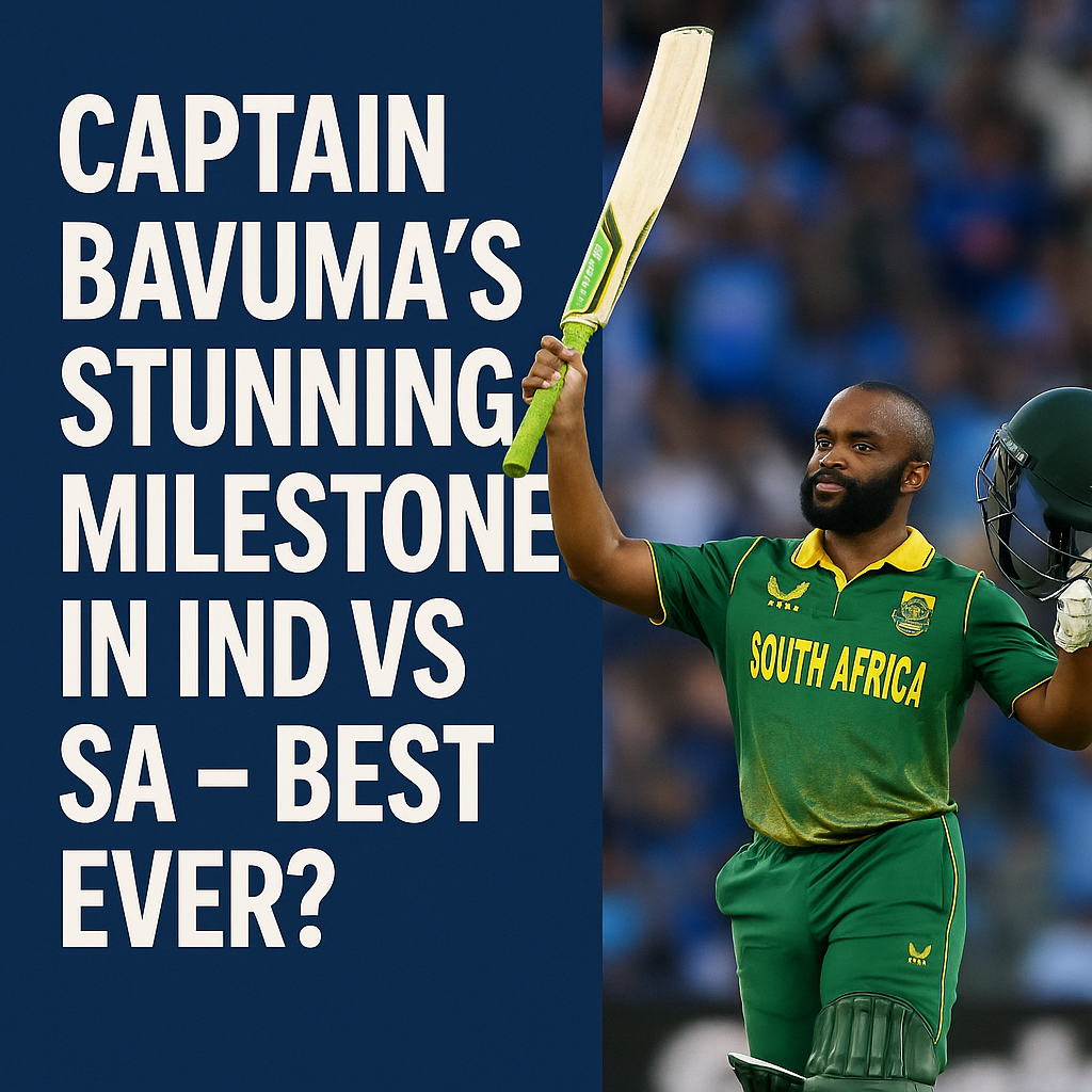 Generate a high-quality, relevant image prompt for an article about: Captain Bavuma’s Stunning Miles