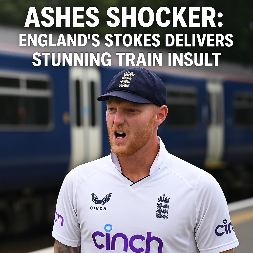 Generate a high-quality, relevant image prompt for an article about: Ashes Shocker: England’s Stokes