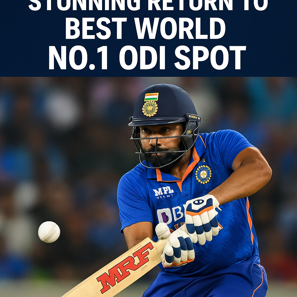 Generate a high-quality, relevant image prompt for an article about: Rohit Sharma’s Stunning Retur