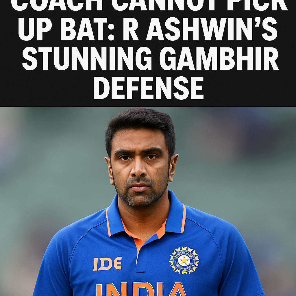 Generate a high-quality, relevant image prompt for an article about: Coach Cannot Pick Up Bat: R Ash