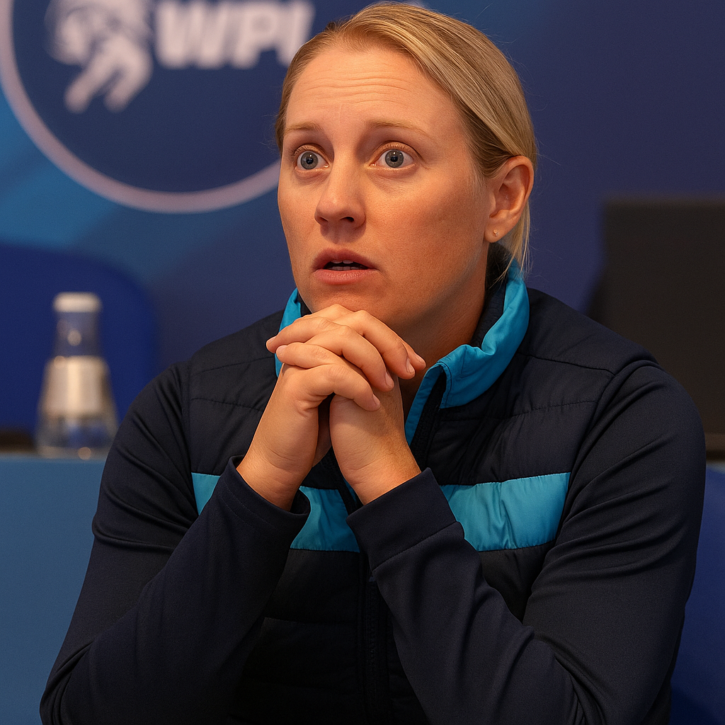 Generate a high-quality, relevant image prompt for an article about: WPL Auction Shocking Moment: Al