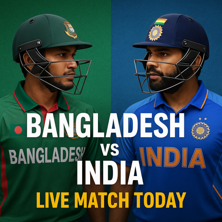 Bangladesh vs India Live Match Today: Must-Watch Exciting Clash