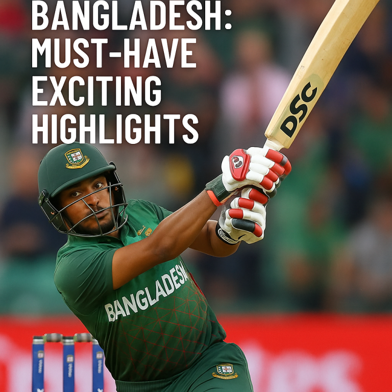 Cricket Match Today Bangladesh: Must-Have Exciting Highlights