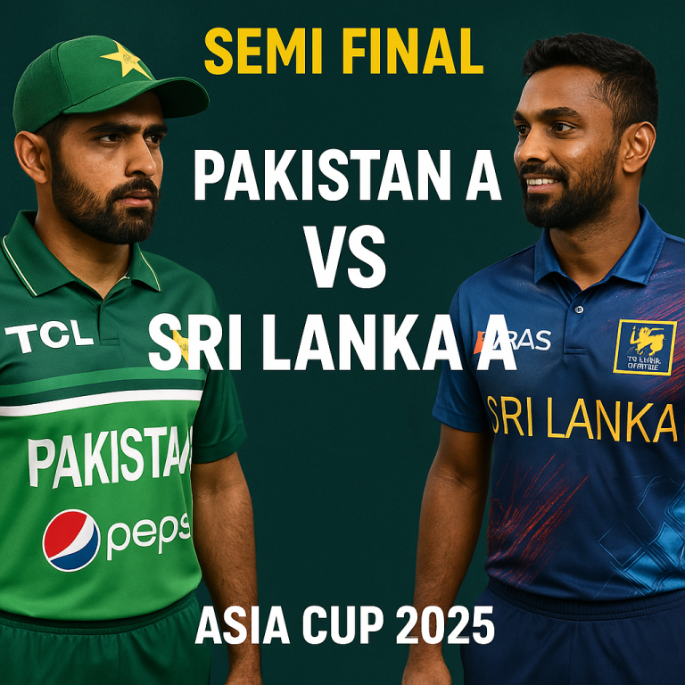 Pakistan A vs Sri Lanka A match