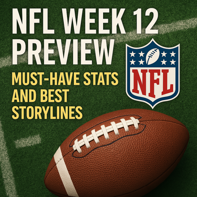 NFL Week 12 Preview: Must-Have Stats and Best Storylines