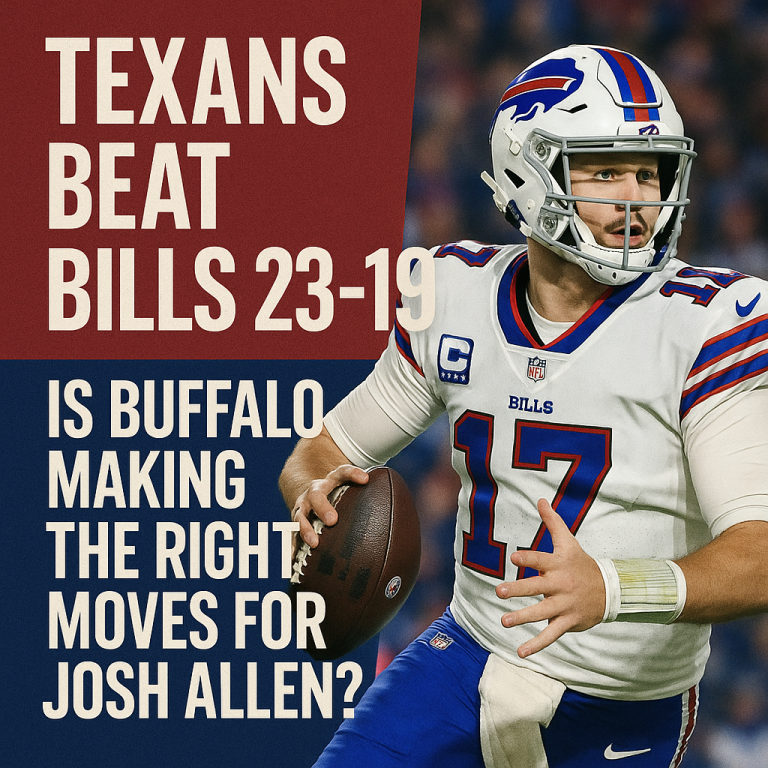 Texans Beat Bills 23-19: Is Buffalo Making the Right Moves for Josh Allen?