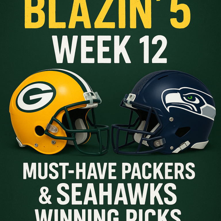 Blazin 5’ Week 12: Must-Have Packers & Seahawks Winning Picks
