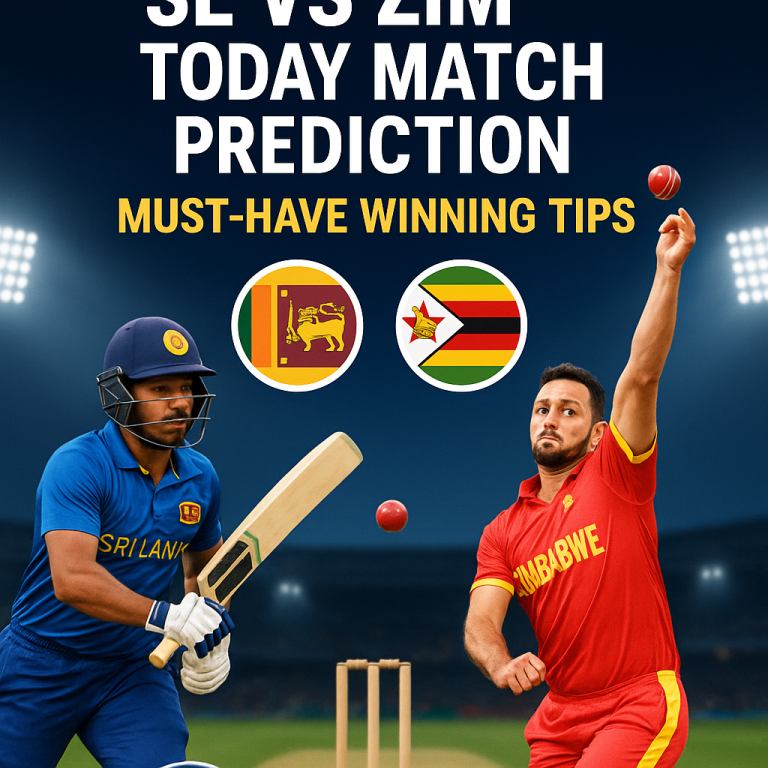 SL vs ZIM Today Match Prediction: Must-Have Winning Tips