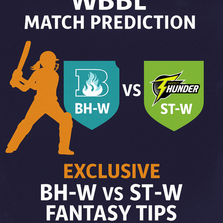 WBBL Match Prediction: Exclusive BH-W vs ST-W Fantasy Tips