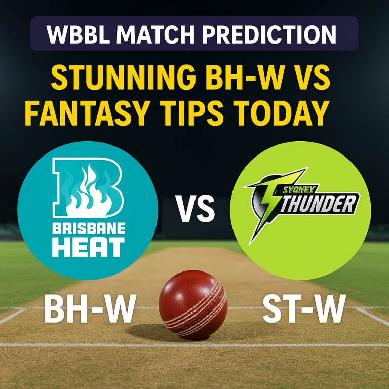 WBBL Match Prediction: Stunning BH-W vs ST-W Fantasy Tips Today
