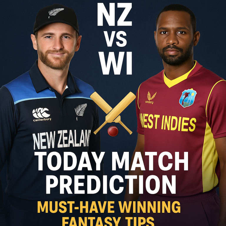 NZ vs WI Today Match Prediction: Must-Have Winning Fantasy Tips