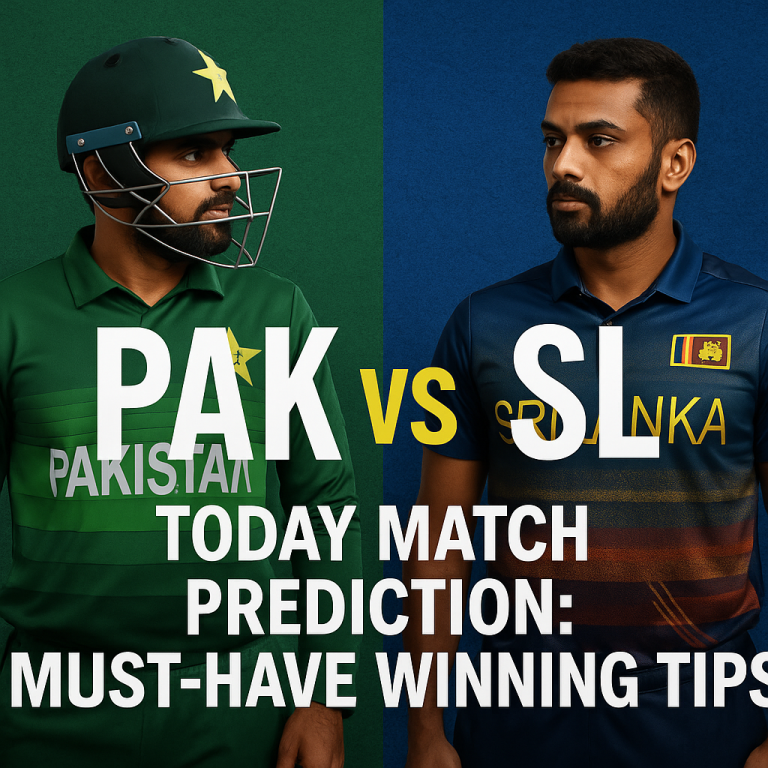 PAK vs SL Today Match Prediction: Must-Have Winning Tips