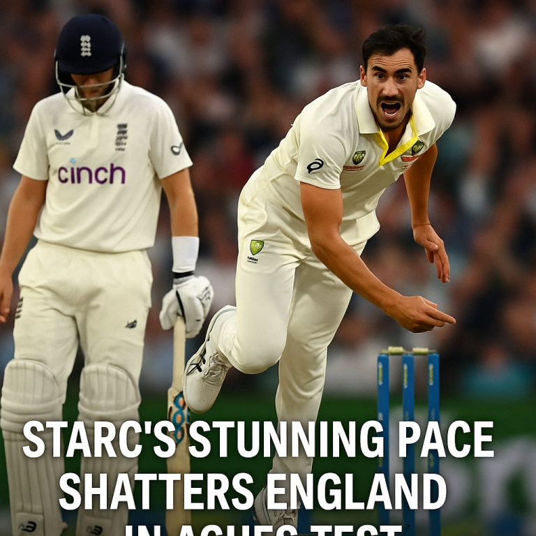 Starc’s Stunning Pace Shatters England in Ashes Test