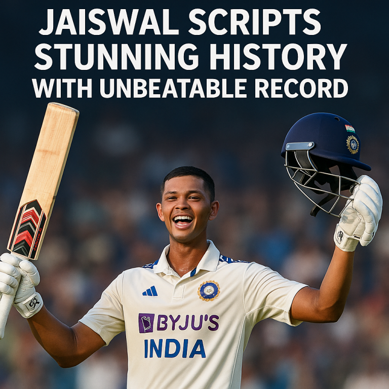 Jaiswal Scripts Stunning History with Unbeatable Record