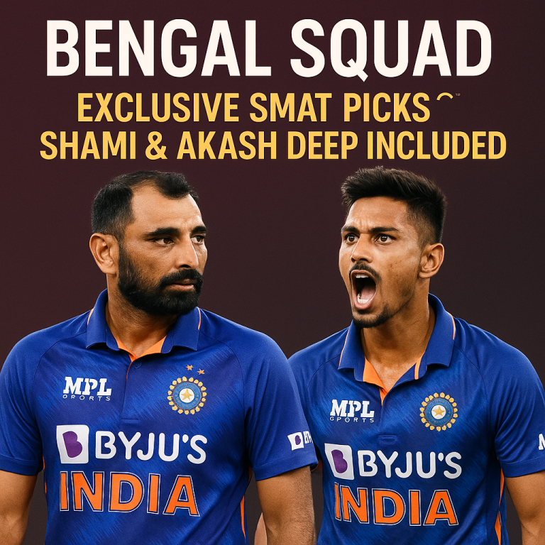 Bengal Squad: Exclusive SMAT Picks Shami & Akash Deep Included