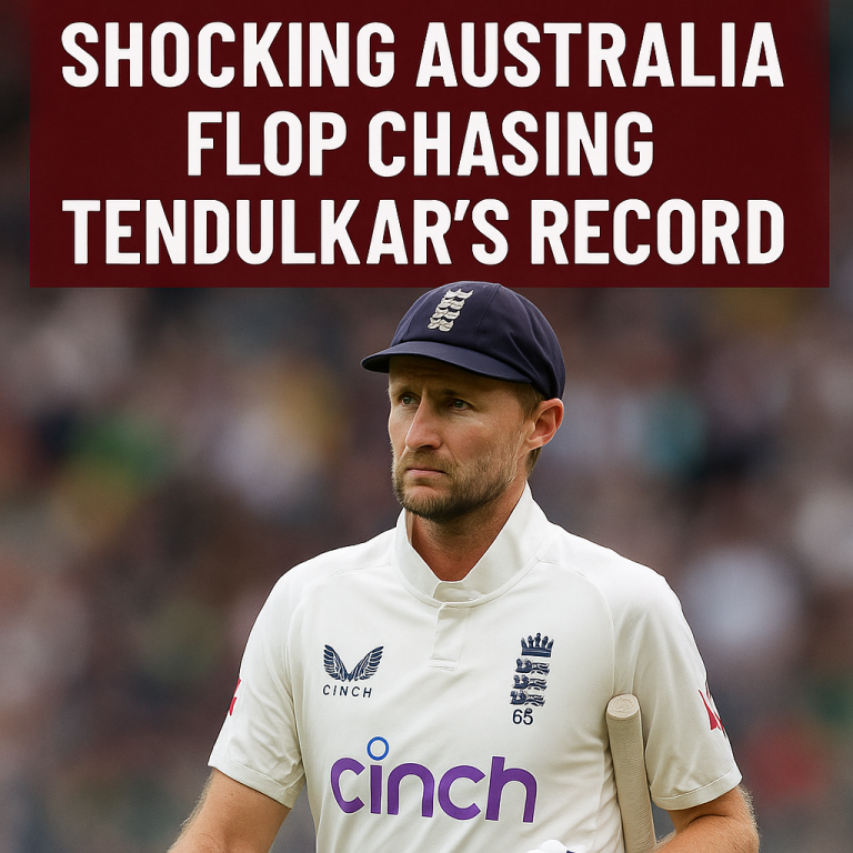 Joe Root’s Shocking Australia Flop Chasing Tendulkar’s Record