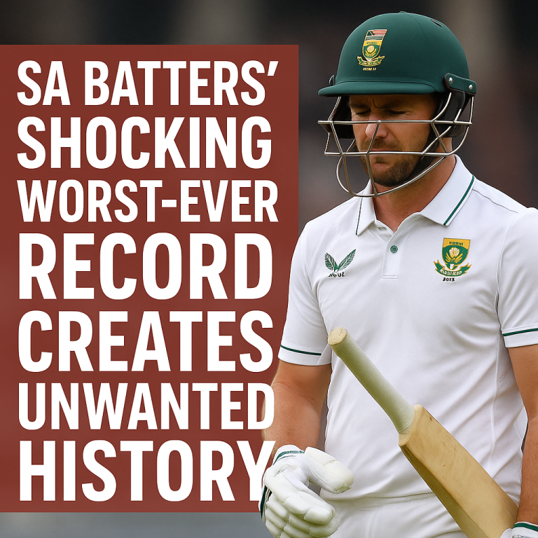SA Batters’ Shocking Worst-Ever Record Creates Unwanted History