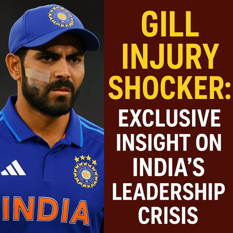 Gill Injury Shocker: Exclusive Insight on India’s Leadership Crisis