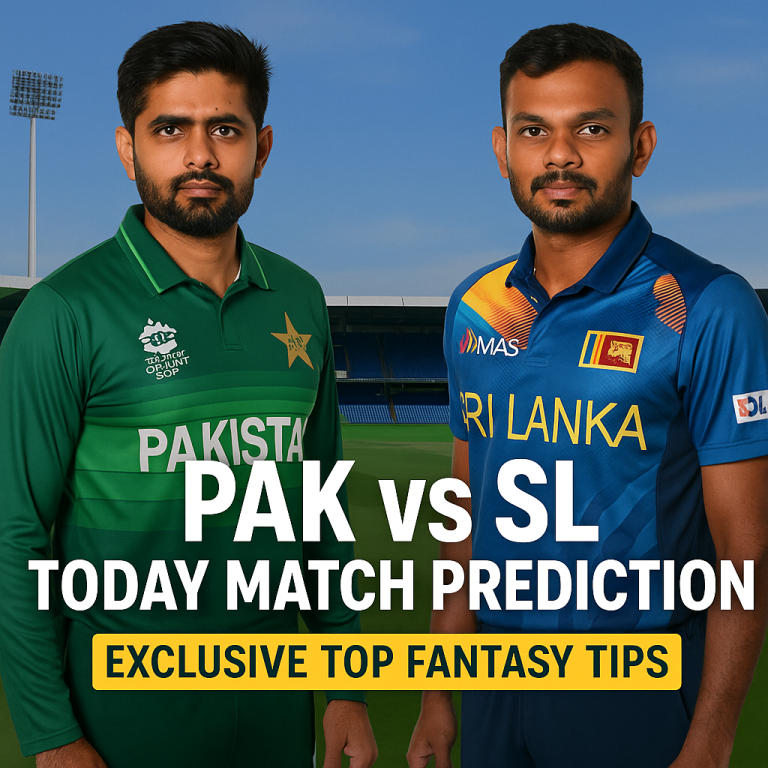PAK vs SL Today Match Prediction: Exclusive Top Fantasy Tips
