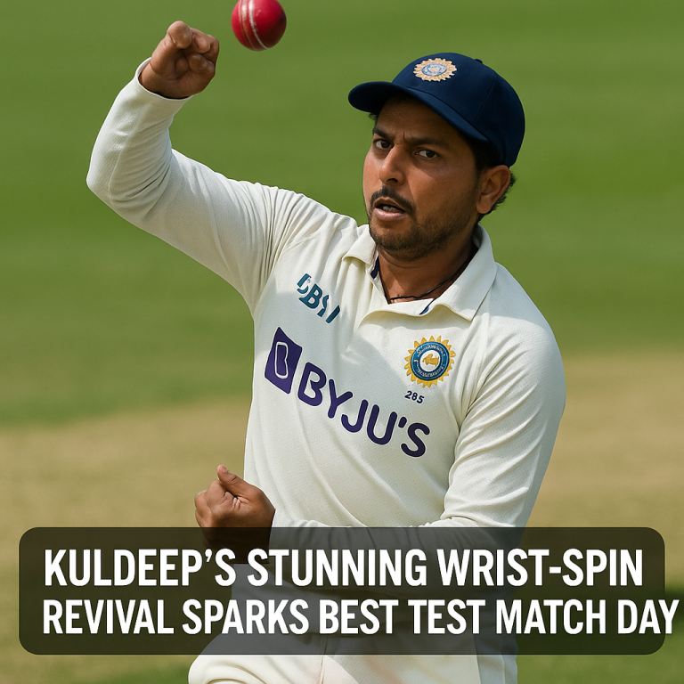 Kuldeep’s Stunning Wrist-Spin Revival Sparks Best Test Match Day