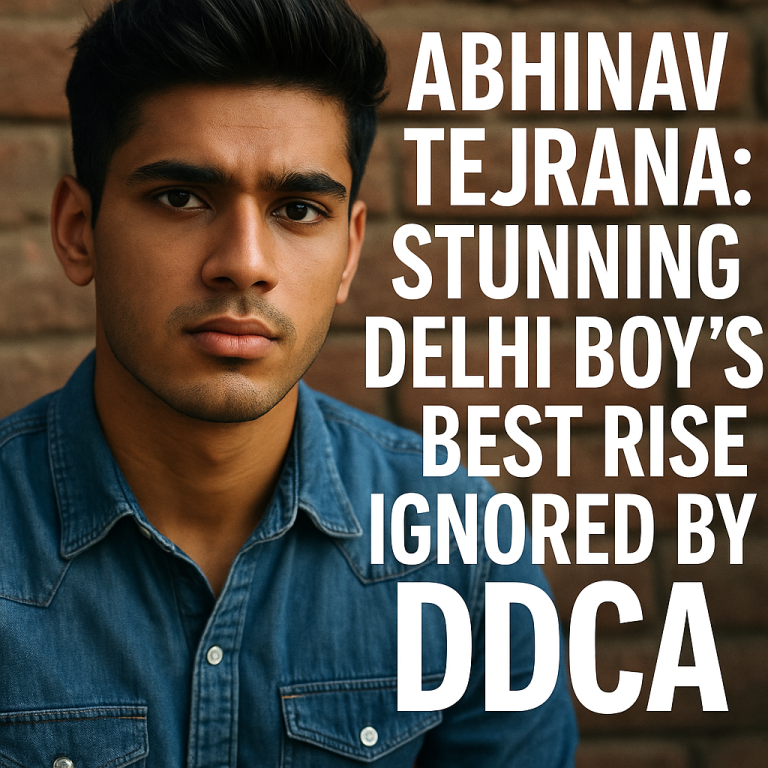 Abhinav Tejrana: Stunning Delhi Boy’s Best Rise Ignored by DDCA