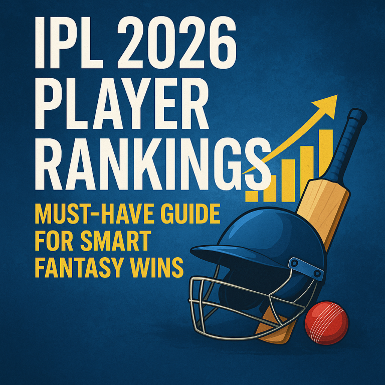 IPL 2026 Player Rankings: Must-Have Guide for Smart Fantasy Wins