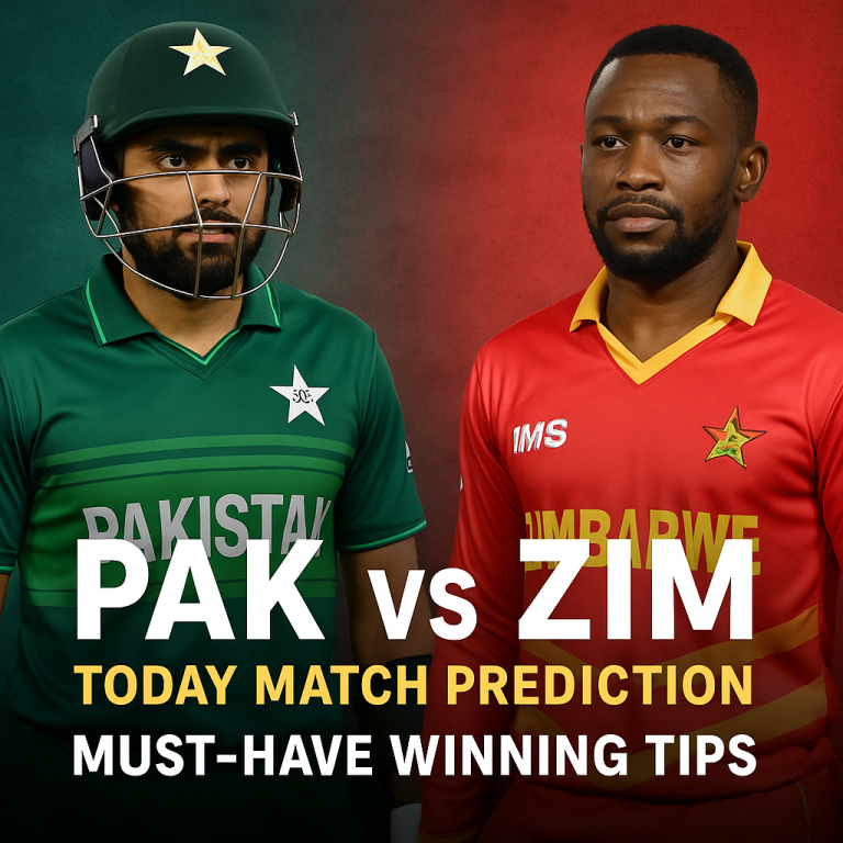 PAK vs ZIM Today Match Prediction: Must-Have Winning Tips