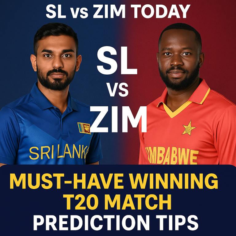 SL vs ZIM Today: Must-Have Winning T20 Match Prediction Tips