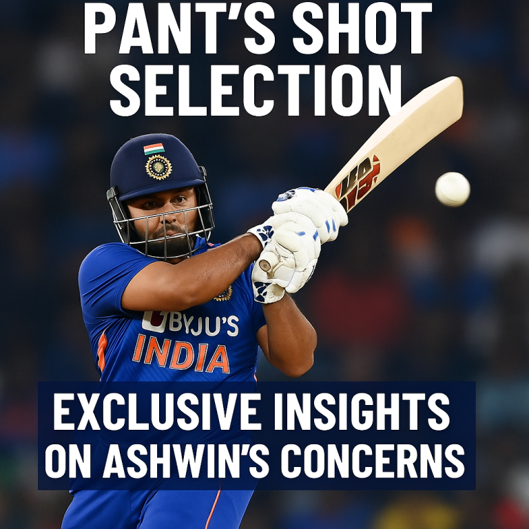 Pant’s Shot Selection: Exclusive Insights on Ashwin’s Concerns