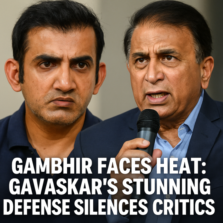 Gambhir Faces Heat: Gavaskar’s Stunning Defense Silences Critics