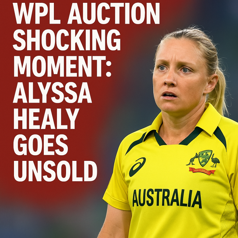 WPL Auction Shocking Moment: Alyssa Healy Goes Unsold