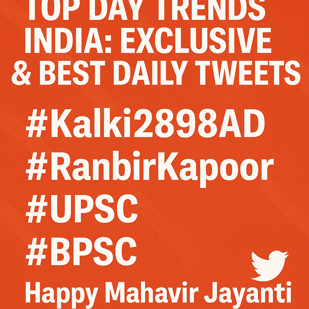 Top Day Trends India: Exclusive & Best Daily Tweets