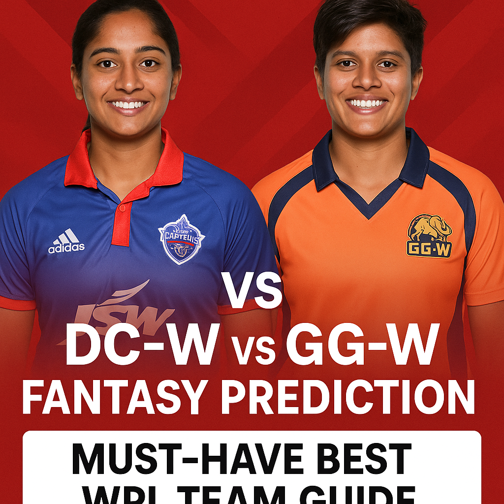 Generate a high-quality, relevant image prompt for an article about: DC-W vs GG-W Fantasy Prediction