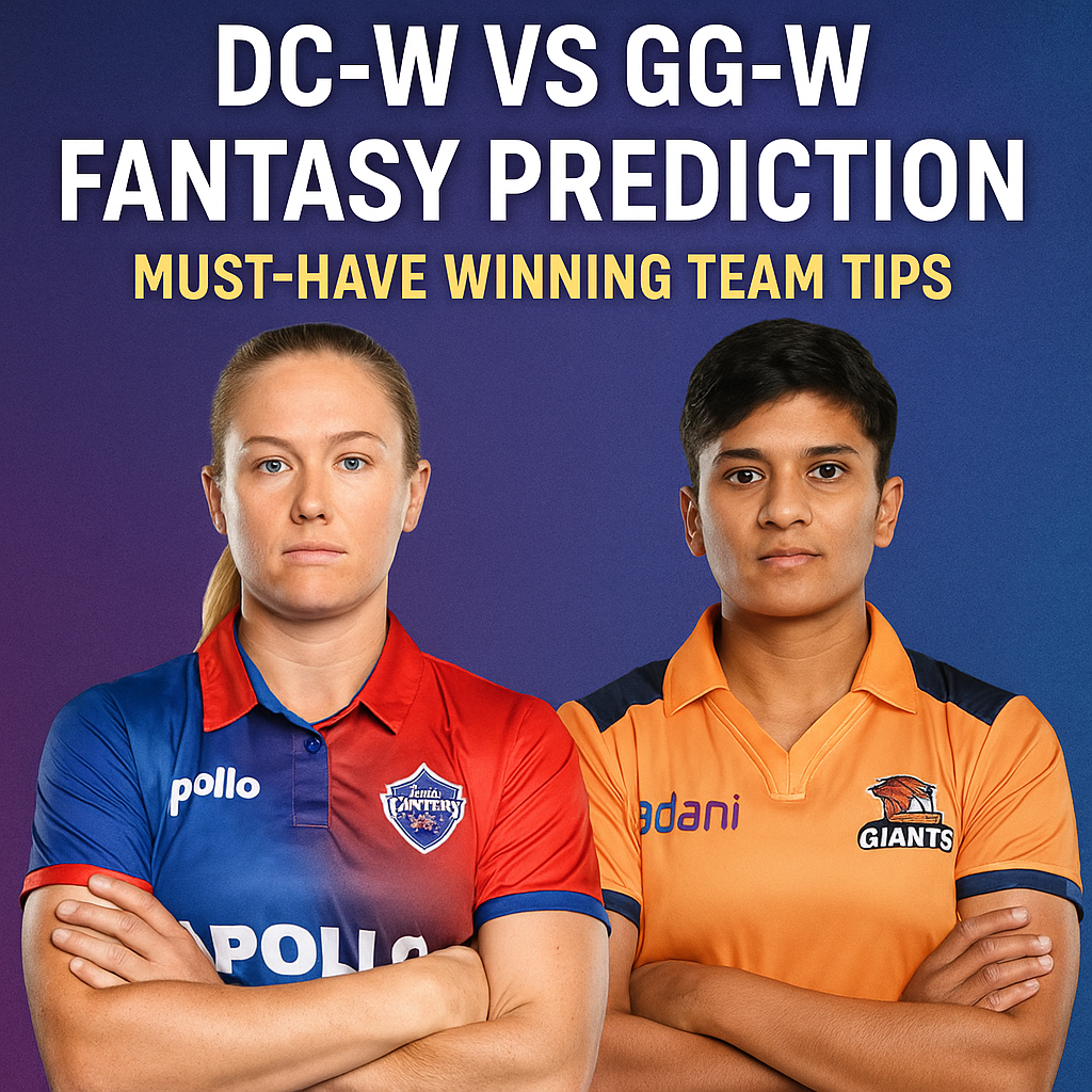 Generate a high-quality, relevant image prompt for an article about: DC-W vs GG-W Fantasy Prediction