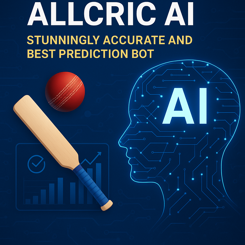 Generate a high-quality, relevant image prompt for an article about: AllCric AI: Stunningly Accurate