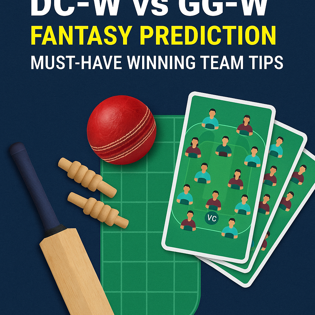 Generate a high-quality, relevant image prompt for an article about: DC-W vs GG-W Fantasy Prediction