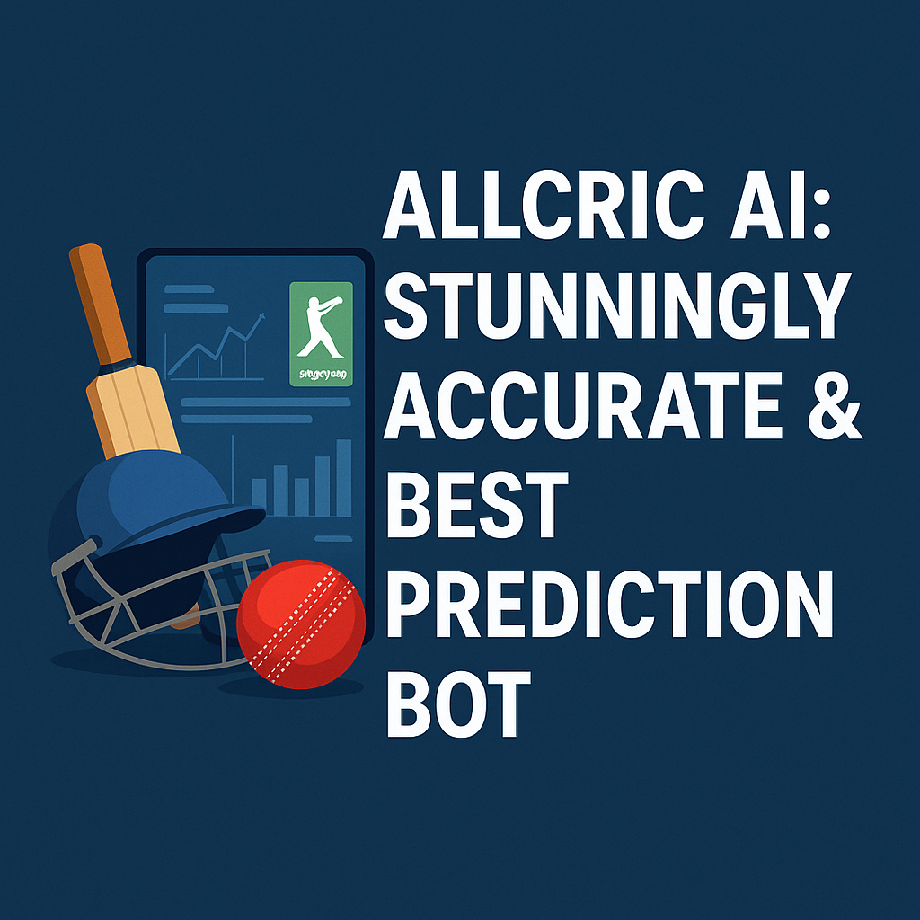 Generate a high-quality, relevant image prompt for an article about: AllCric AI: Stunningly Accurate