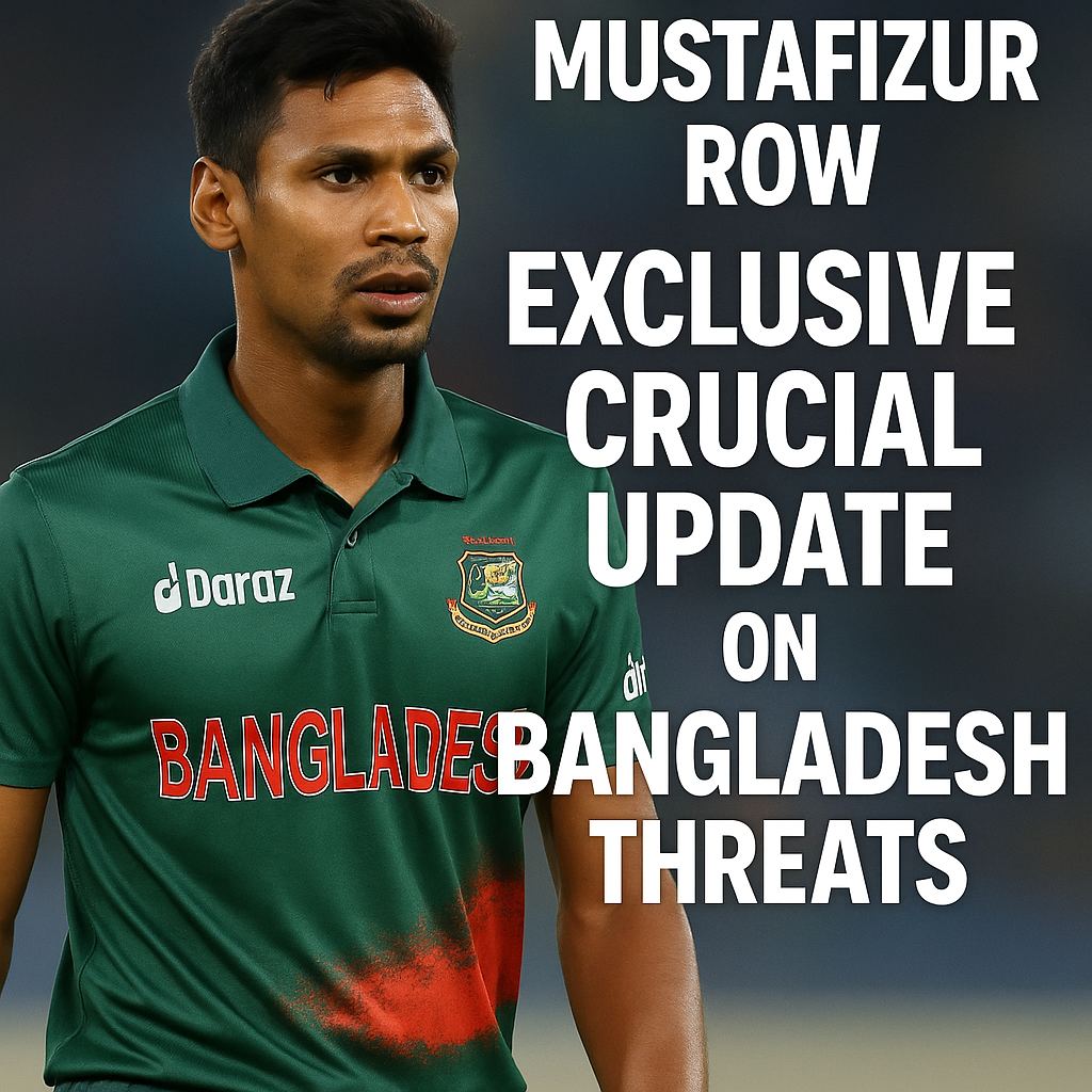 Generate a high-quality, relevant image prompt for an article about: Mustafizur Row: Exclusive Cruci