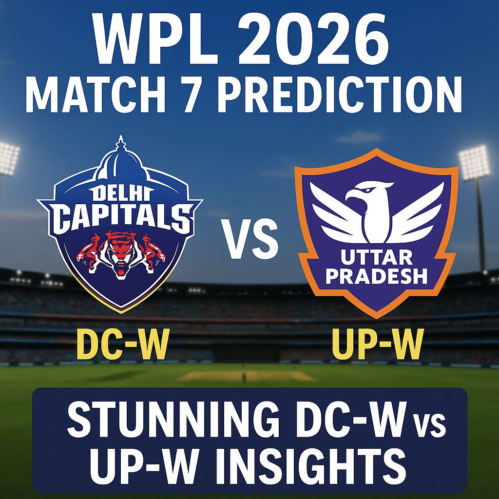 Generate a high-quality, relevant image prompt for an article about: WPL 2026 Match 7 Prediction: St