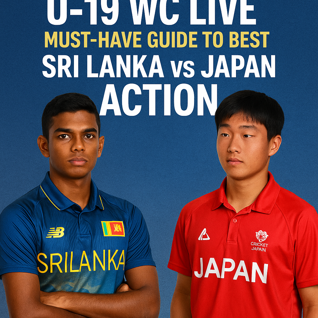 Generate a high-quality, relevant image prompt for an article about: U-19 WC Live: Must-Have Guide t